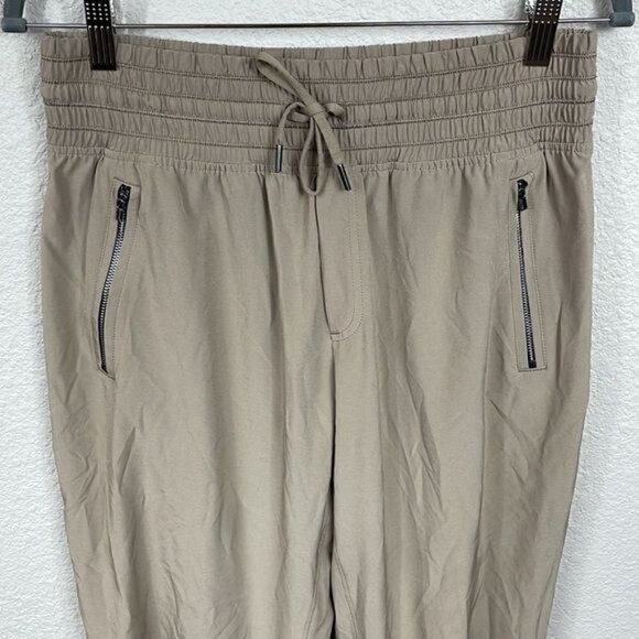 Athleta Camden Jogger Pants Tan Lounge Travel Style 486192 Sz 6 - Picture 5 of 15